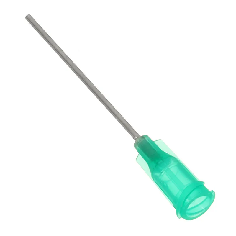 10pcs Green 18Ga Stainless Steel Blunt Dispensing Needles Glue Syringe Needle Tips For DIY Gluing Rhinestones Filling Ink Oil aluminum tig rod
