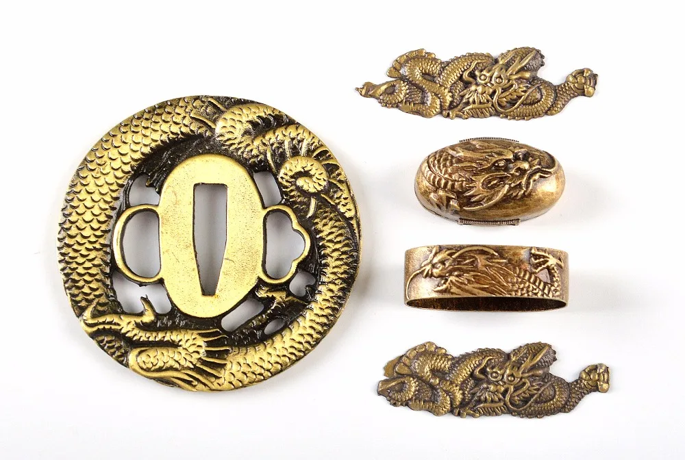 

New Delicate A Set of Alloy Sword Accessories for Japanese Samurai Sword Katana Exquisite Special Offer Metal Crafts Fittings