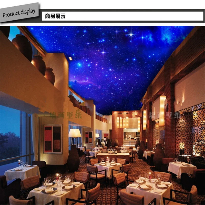 3D wallpaper Star Nebula Hotel restaurant  bedroom sofa TV Movies seamless wall murals nonwoven fabric painting papel de parede 