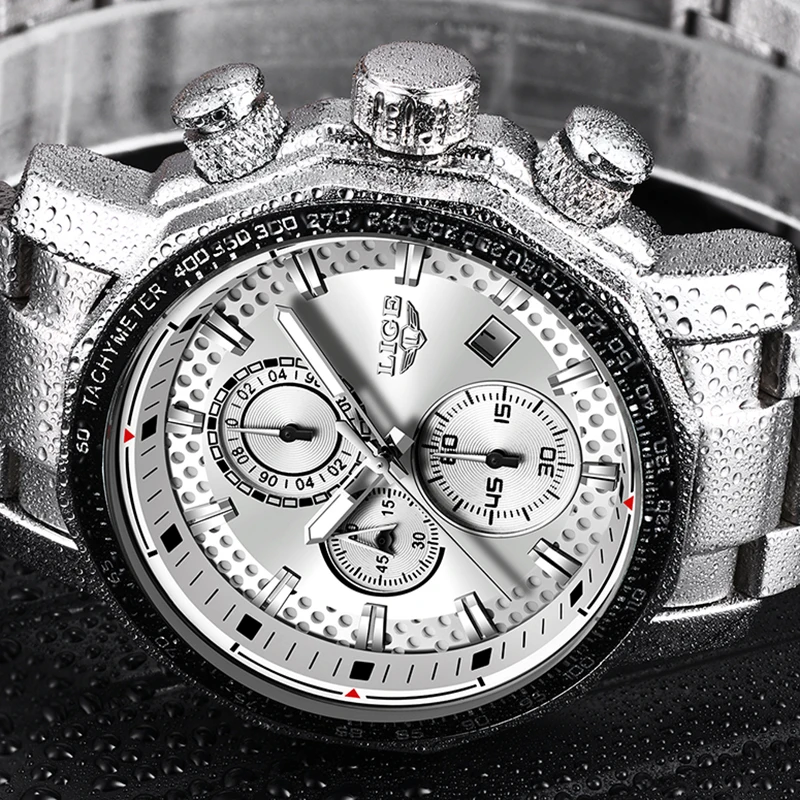 

Relojes Hombre 2018 New LIGE Fashion Mens Watches Luxury Brand Business Quartz Watch Men Sports Waterproof Big Dial Male Watch