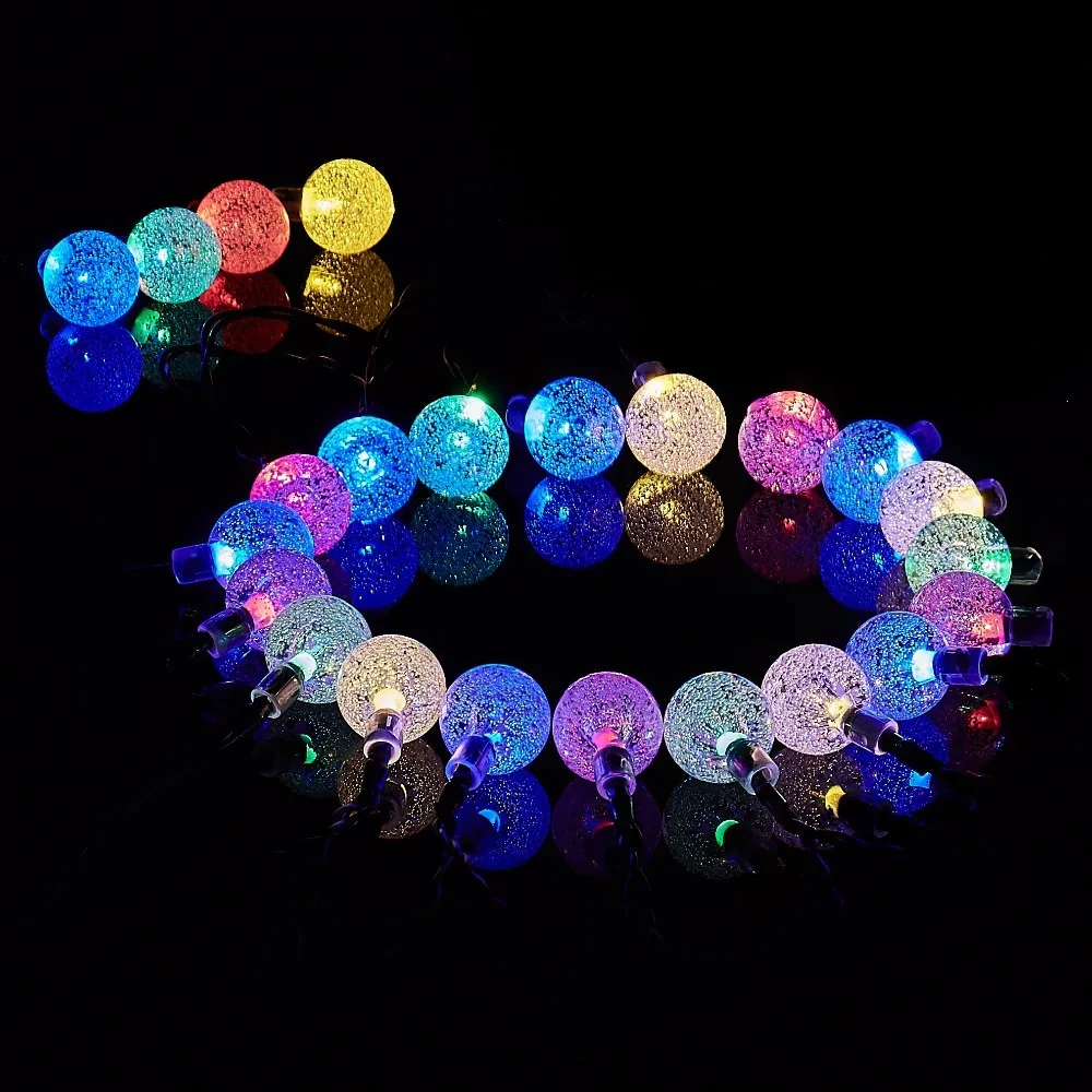 LED Crystal Ball Solar Powered Fairy Lights-4