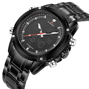 

Watches men NAVIFORCE luxury brand Full Steel Quartz Clock Men Digital Watch Army Military Sport Watch relogio masculino 2016