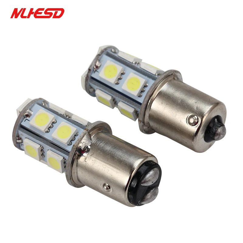 10X1156 BA15S 1157 BAY15D P21W BA15D 13Led 5050 Автомобильные светодиодные указатели поворота