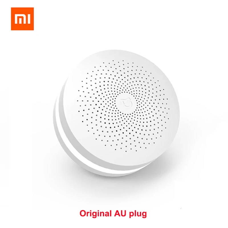 Обновленная версия Xiaomi Mijia умный дом Многофункциональный шлюз 2 сигнализация интеллектуальная онлайн радио ночной Светильник Bell - Цвет: Original AU plug