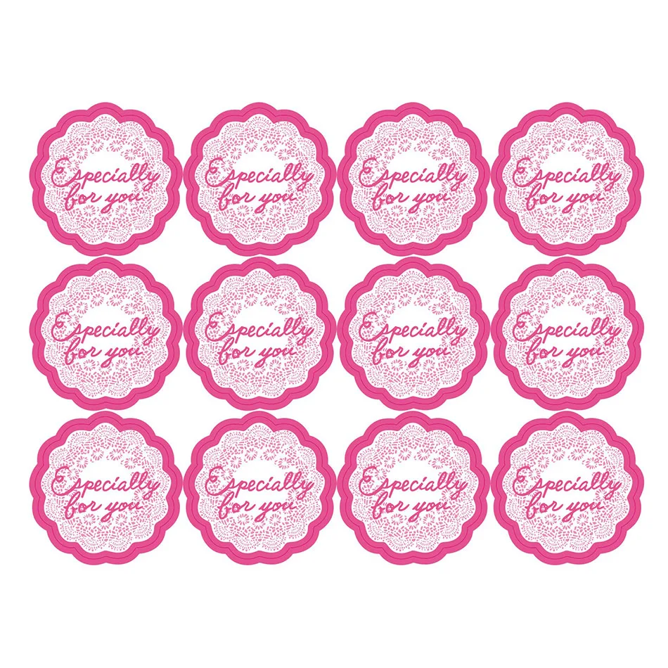 

120Pcs Especially for you Sticker Vintage Stickers Hand Made For Thank You Gift Handmade Cake Baking Sealing
