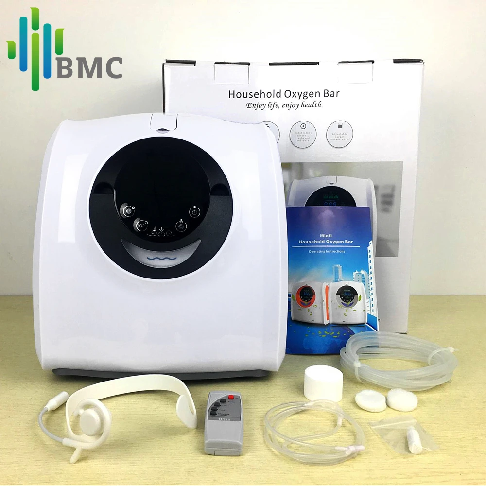 BMC миниатюрный крючок для рыбалки кислородный концентратор, генератор 90% чистоты кислородная машина 6L потока для детей пожилых граждан Homecare