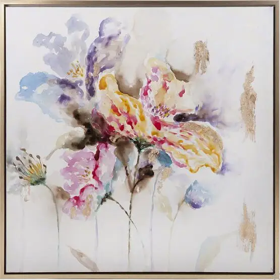 handmade abstract flowers oil