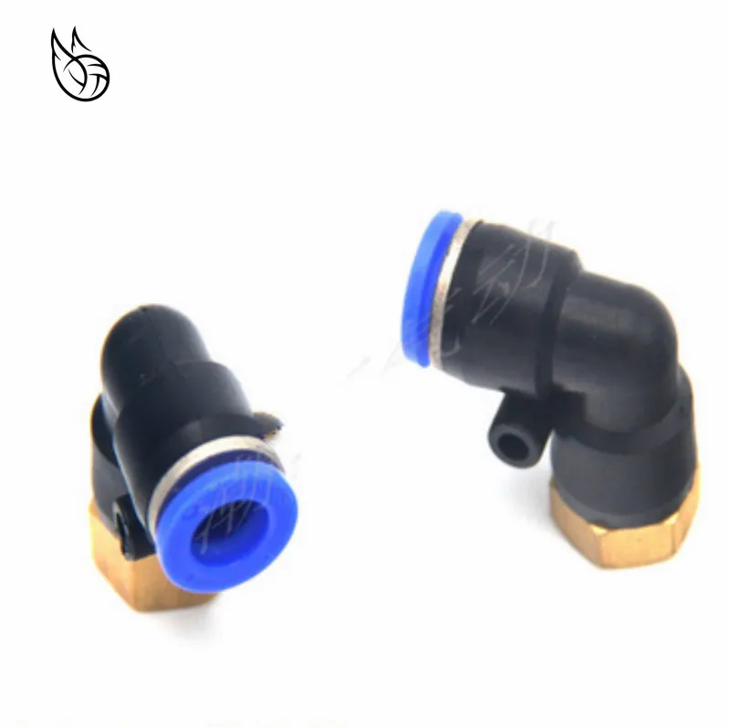 

PLF" Hose OD 4-12mm - Internal Thread M5'' 1/8'' 1/4'' 3/8'' 1/2'' Pneumatic Female Elbow Connector Tube Air Push In Fitting