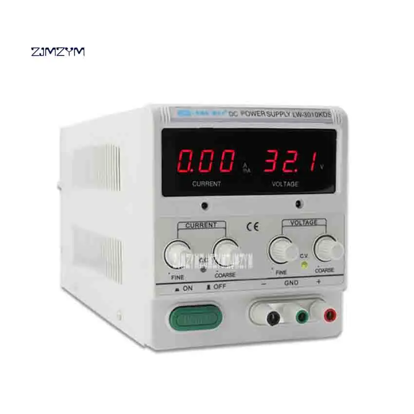 

LW-K3010KDS 30V 10A Adjustable DC Voltage Regulator Switching Power Supply Digital Display Notebook Repair Power Supply