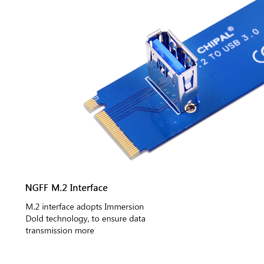 Переводная карта CHIPAL NGFF M.2 на USB 3 0 M2 M ключ к адаптер для PCI E 1x до 16x Райзер майнинга