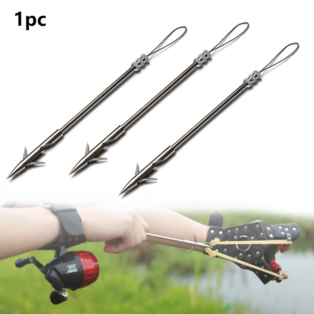 

1 PC Durable 146/158mm Silver Stainless Steel Arrow Head Fish Darts for Fishing Catapult Hunting Slingshot Fishing Accessories