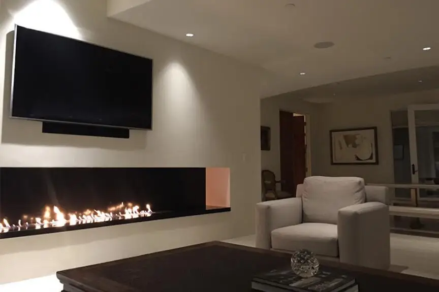 

Inno-Fire 48 inch silver or black wifi intelligent smart bio ethanol fireplace burner insert