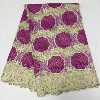 

New fashion design double colour water soluble lace fabric with beads for women clothes sewing the latest style f16m311