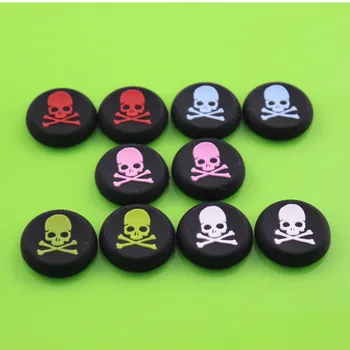 

JCD 10pcs Skull Head Thumb Stick Joystick Grip Case Cap Cover For Sony Playstation 4 PS4 Accessory