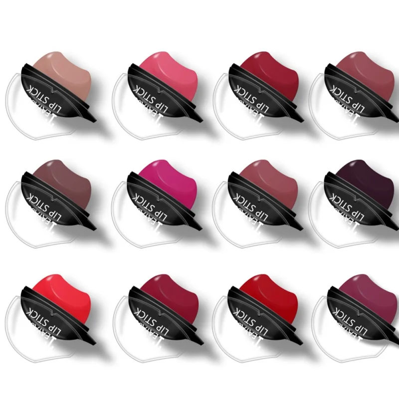 2019 12 Color Matte Lipstick Moisturizer Smooth Tint Lip Stick Lip Gloss Batom Long-lasting Waterproof Beauty Maquiagem 2019 12 Color Matte Lipstick Moisturizer Smooth Tint Lip Stick Lip Gloss Batom Long-lasting Waterproof Beauty Maquiagem