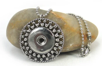 

Free shipping V decoration metal press button Chain Necklace DIY Fashion lady Jewelry