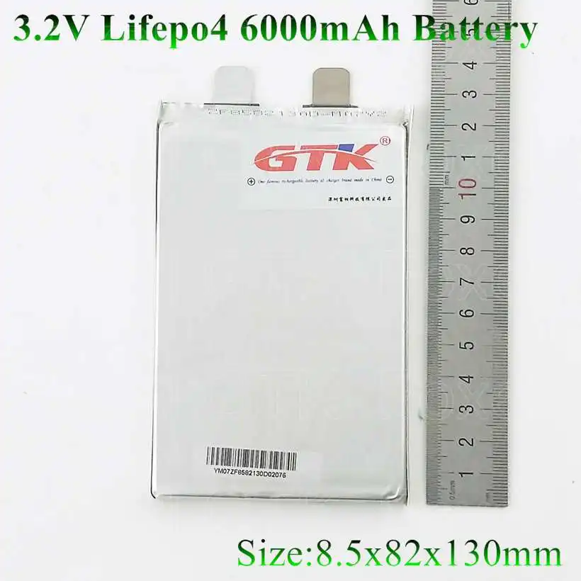 16pcs brand lifepo4 3.2v 6Ah cell 3.2v 6000mah not 7ah 8ah 9ah 10Ah for pack diy 8582130 24v 12ah 48v 6ah power tools storage (5)