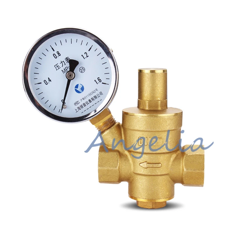 

2-1/2" BSP DN65 Brass Adjustable Water Pressure Regulator Pressure Reducing Maintaining Valve With Gauge Flow Adjustable