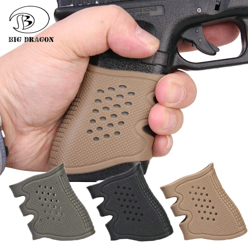 New! Tactical Pistol Rubber Grip Glove Cover Sleeve Anti Slip for Most