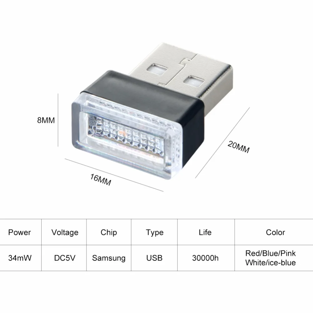 USB LED мини беспроводной светодиодный интерьерный светильник ing Kit стайлинг