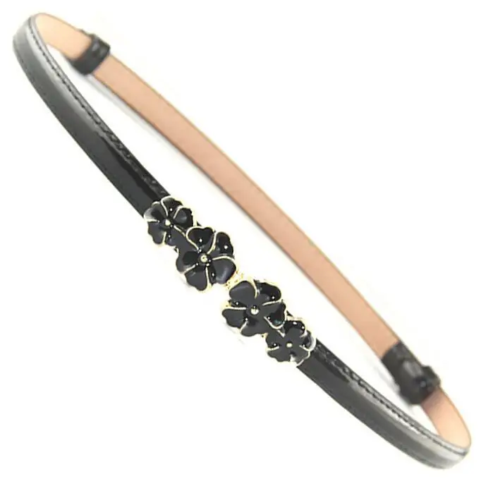 

Candy color flower thin belt women's decoration strap oil small flower 3 strap