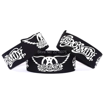 

300pcs one inch Aerosmith silicone wristband rubber bracelets free shipping by DHL express