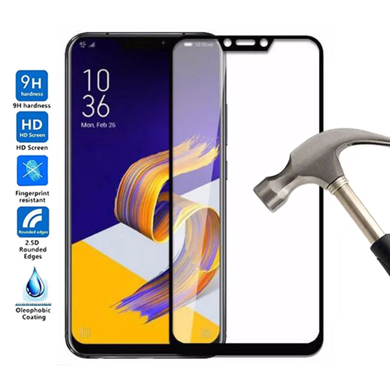 Для Asus ZenFone 5 ZE620KL закаленное Стекло фильм Экран Full Cover телефон фильм|Защитные