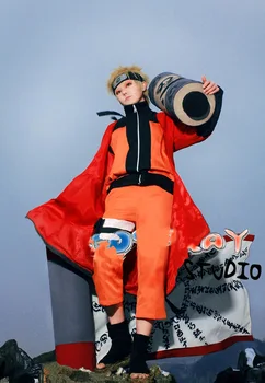 

Naruto Cosplay Costumes Anime Naruto Outfit For Man Show Suits Japanese Cartoon Costumes Naruto Coat Top Pants Adults second