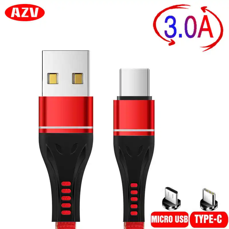 

Micro USB Cable 1m Quick Charge 3.0 Data Cable USB Type-C Cable USB on the for Samsung Huawei Xiaomi Mobile Phone Charger Line