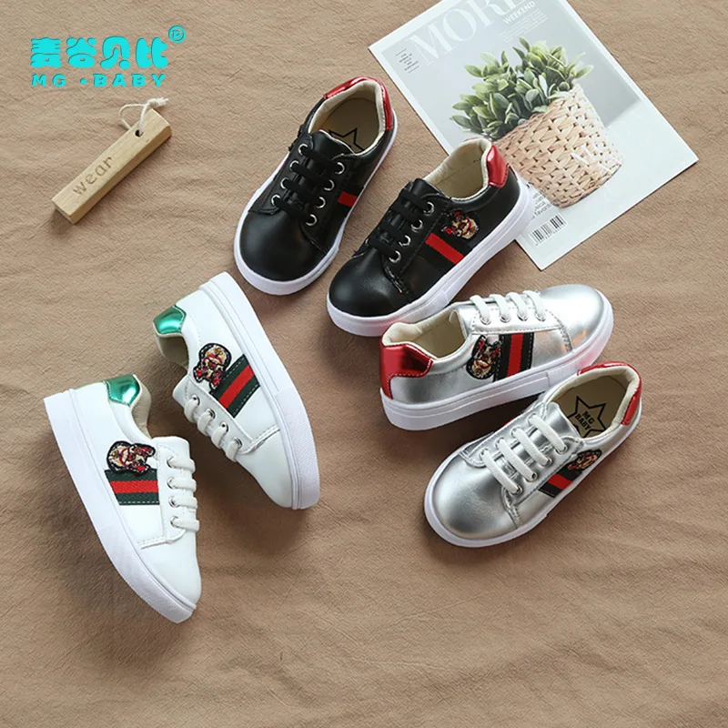 

2018 Autumn New Boys and Girls White Shoes Casual Fashion Kids Shoes for Girl