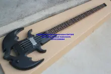 Wholesale special custom 4 strings black headless Electric Bass China factory(accept customize any color)