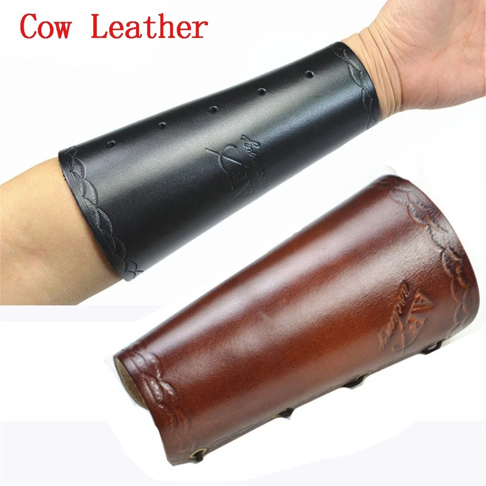 

Traditional Cow Leather Arm Restraint Protector Guard pull Bow protect Arm for Shooting Guard Hunting Archery Accessory