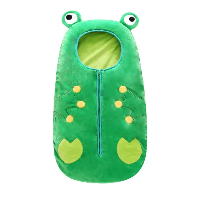 

Cartoon Frog Shape Newborn Sleeping Bag Baby Warm Swaddling Infant Anti-kick Suit For Autumn Winter Sleepsack For Stroller Z801