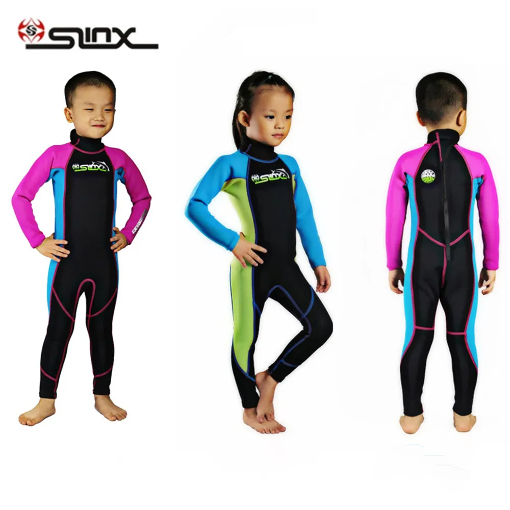 

SLINX 1616 Long Sleeve Neoprene Wetsuit Child One-Piece Swimsuit Boys Girls Diving Surfing Swimming Equipment Surfing Wet Suit