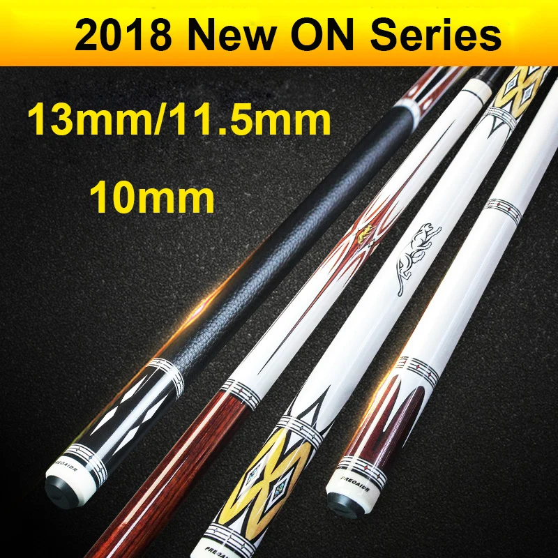 

2019 PREOAIDR ON Series Pool Cue Stick 13mm/11.5mm/10mm with Black Pool Cue Case China Black 8 Colors 16