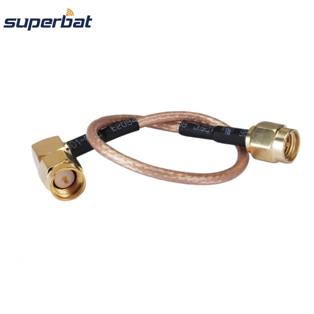 Right Angle SMA Male to Straight Patch Lead RG316 RF Cable