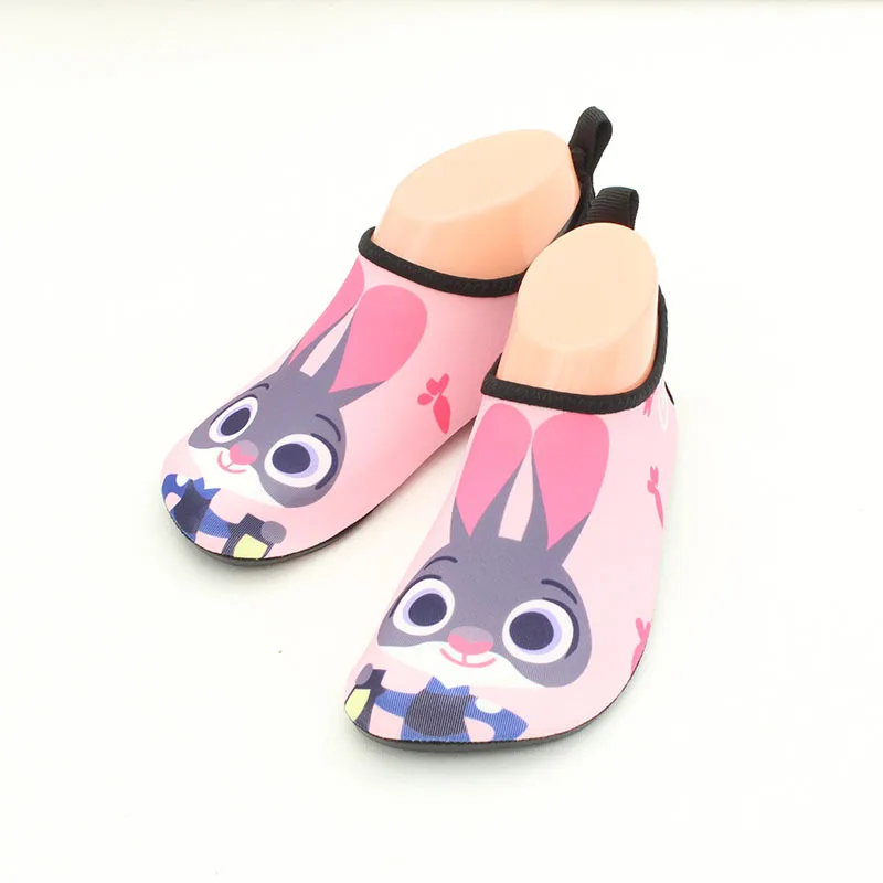 Image Kids cartoon skin sock shoes boys girls children cute rabbit breathable drifting non slip water shoes toddler girl beach sandals