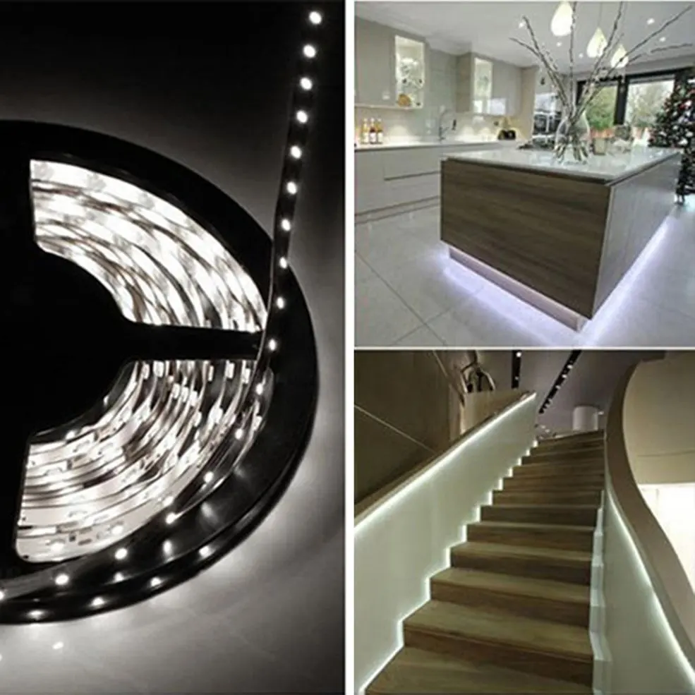 

5 PCS 5M 16ft 3528 SMD Non-Waterproof 600 LEDs Flexible Light LED Sticky Strip 12V