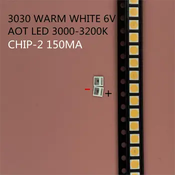 

200Pcs AOT High Power LED 3030 1.6W 6V 3000K Warm white EMC Lighting Application 3030 6V SMD LED 3000-3500k