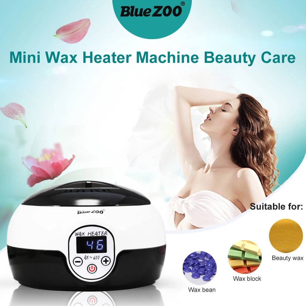 

Mini Wax Heater Machine Hair Removal Depilatory Warmer Wax Bean Heater With Screen Temperature Control Kerotherapy Depilation