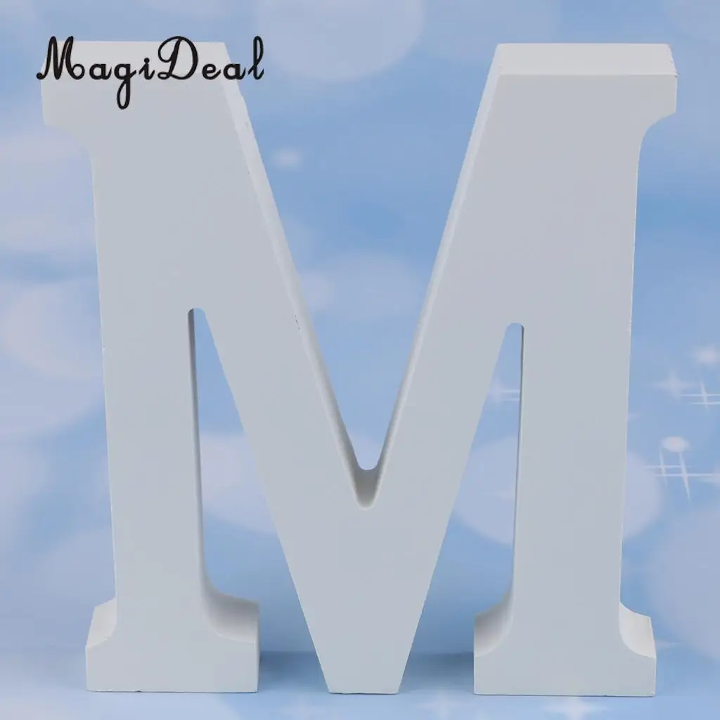 DIY Wooden Alphabet Letters Sign Plaque Wall Art Hanging Decor Decal Wedding Baby Shower Party DIY Decoration