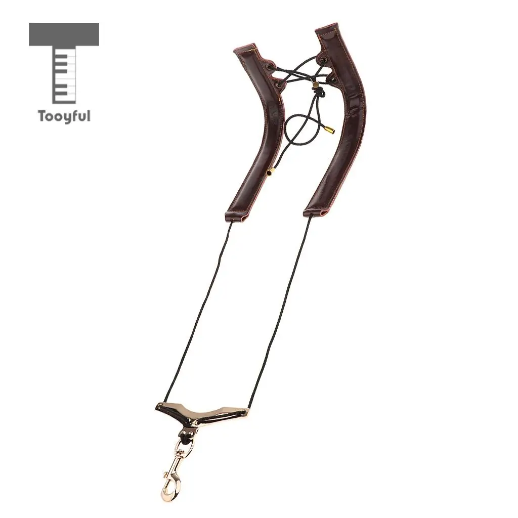 Tooyful Universal Saxophone Shoulder Neck Strap Adjustable Sax Harness Belt for Saxophonist Stage Accessory DIY