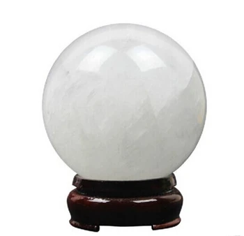 

04724 60-65MM NATURAL CLEAR QUARTZ CRYSTAL SPHERE BALL HEALING !!
