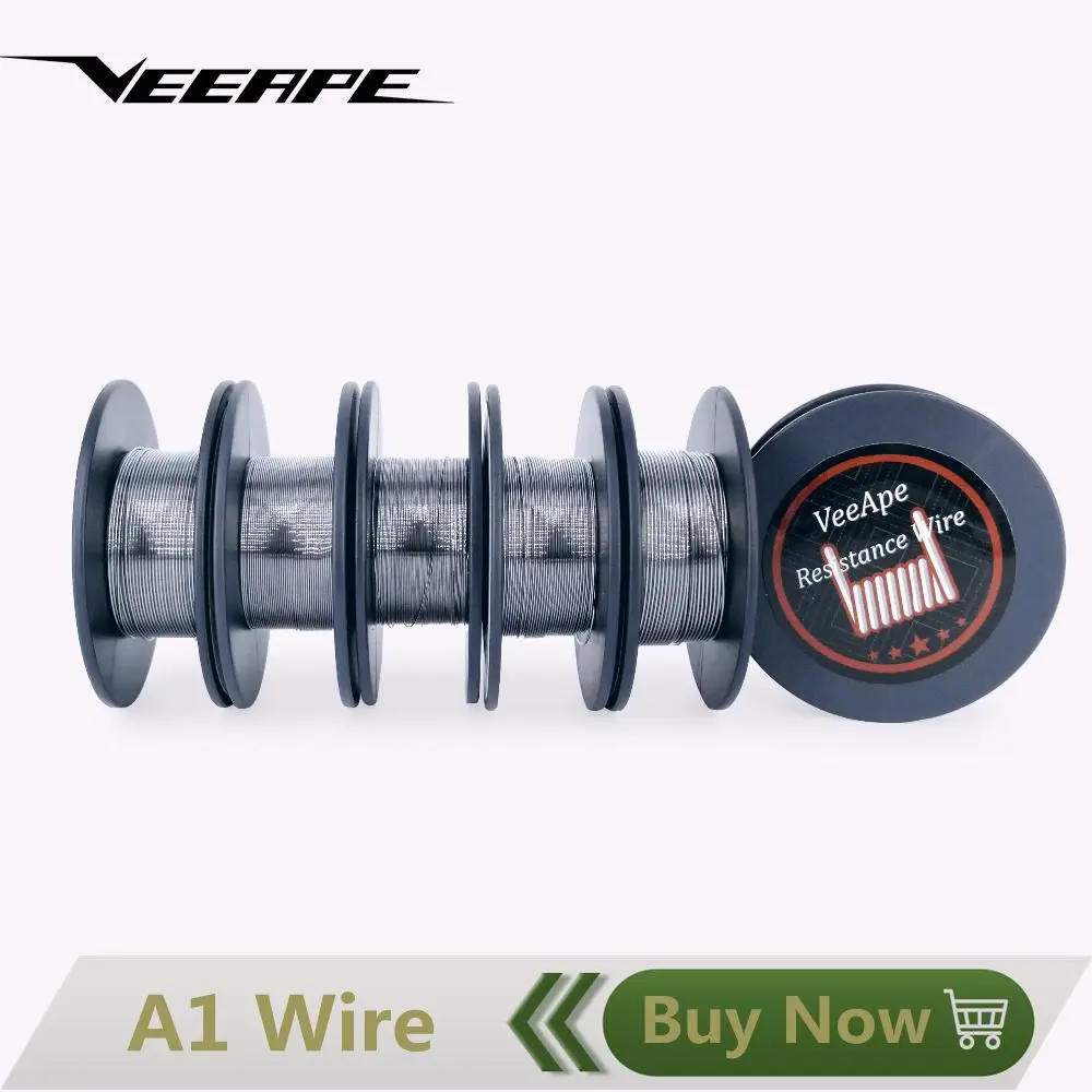 

Veeape 10m/roll Heating Coil Wire A1 22 24 26 28 30 32 GA Resistance wire Electronic Cigarette Wire for DIY RDA RBA RTA