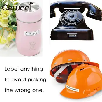 

12mm Label Printer Tape Sticker Tape Label Machine Ribbon Paper for Brother P-Touch PT-65 PT-70 PT-80 Corrosion Resistant