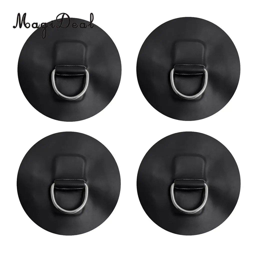 4 Pieces D-ring Pad Patch for Inflatable Boat Raft PVC Raft / Dinghy / Kayak / Canoe / SUP / Surfboard Colorful Accessories
