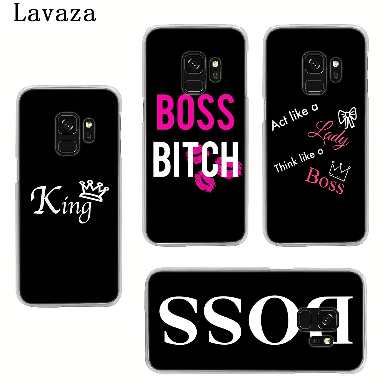 Жесткий чехол для телефона Lavaza boss King queen для samsung Galaxy S7 S6 Edge S8 S9+ S10 Plus S10E