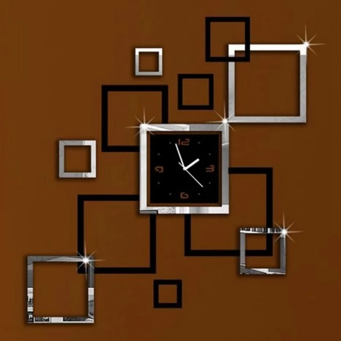 Reloj de pared nuevo reloj Relojes de pared DX-X4 creativos 3D acrílico espejo pared pegatina cuarzo relojes cuadrado reloj grande diy decoración del hogar Reloj de pared nuevo reloj Relojes de pared DX-X4 creativos 3D acrílico espejo pared pegatina cuarzo relojes cuadrado reloj grande diy decoración del hogar