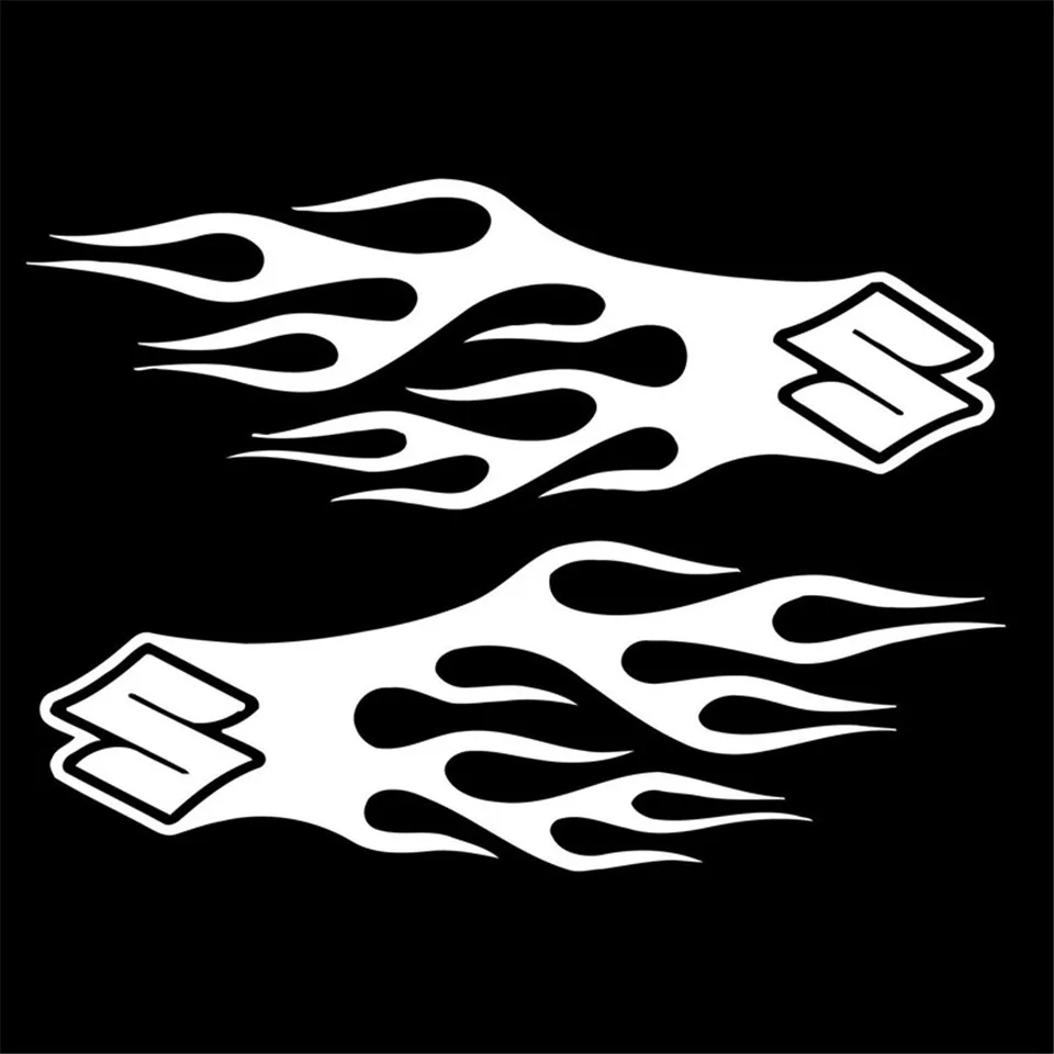 Cunymagos Tank Flames Decor Vinyl Car-Styling Car Sticker Motorcycle Car Accessories Sticker Creative Decal Car Sticker Funny 17.8cm6 (4)