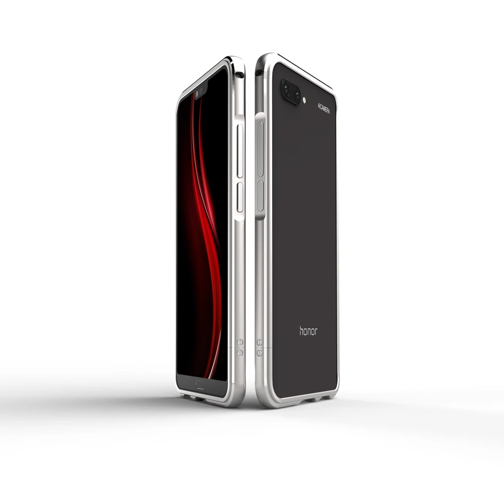 Роскошный противоударный чехол бампер для Huawei Honor 10 алюминиевая металлическая
